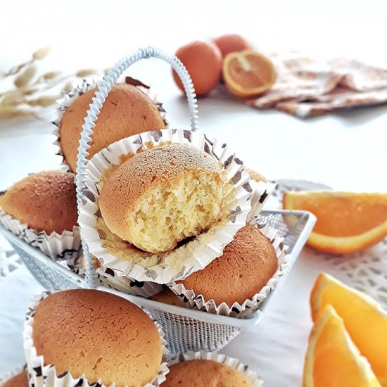 Orange mini cupcake