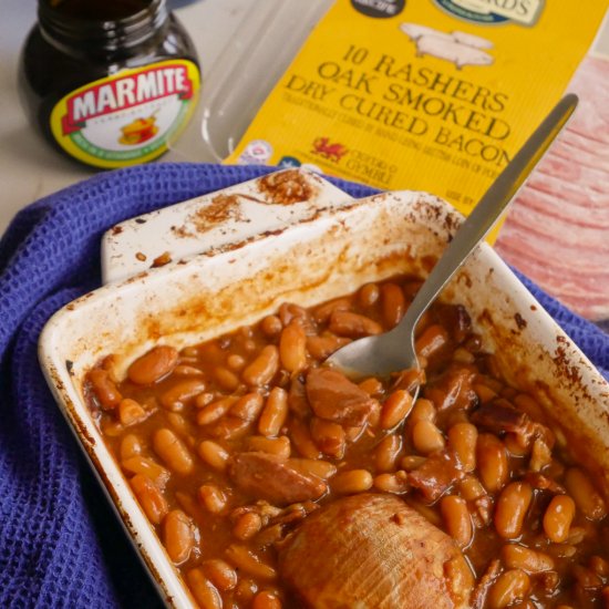 Marmite & Bacon Baked Beans