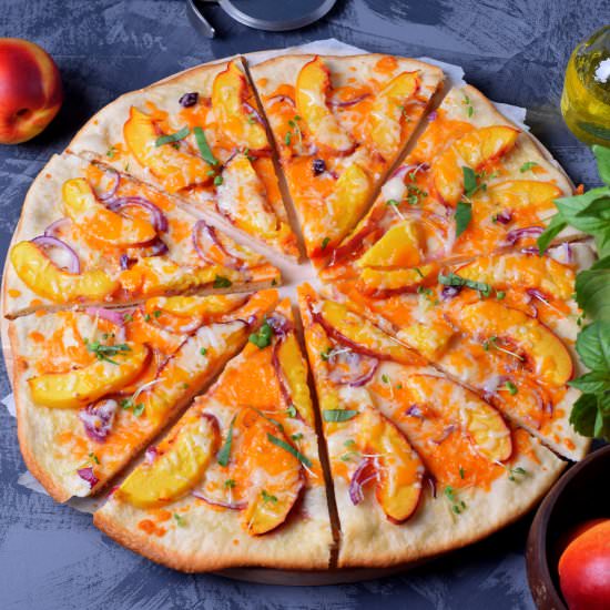 Pizza with Nectarine