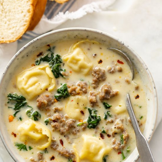 Sausage Tortellini Soup