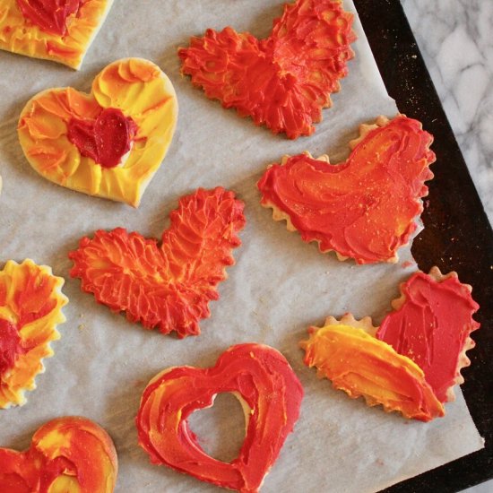 Valentine Heart Sugar Cookies