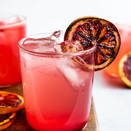 Burnt Blood Orange Gin Smash