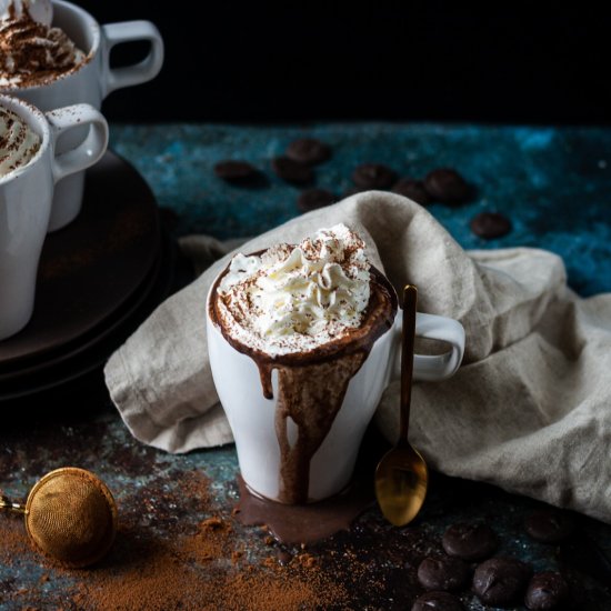 Tahini hot chocolate