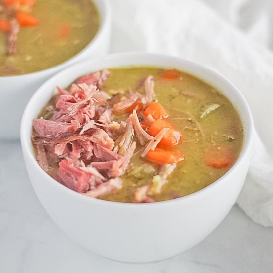 Instant Pot Split Pea Soup with Ham