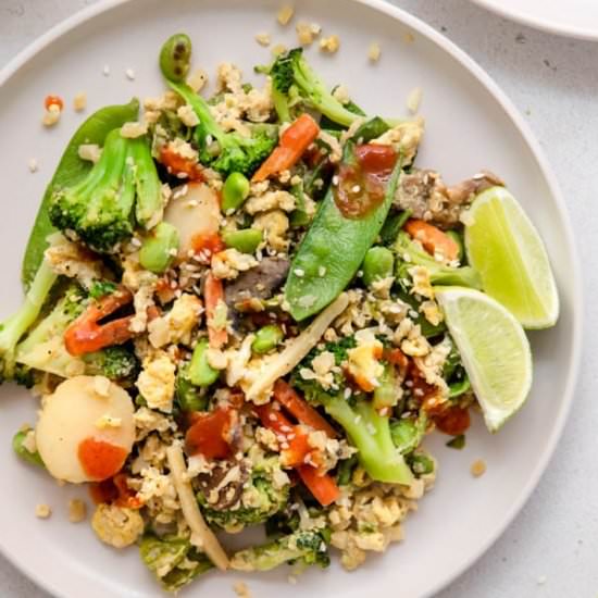 Easy Veggie Fried Cauliflower Rice