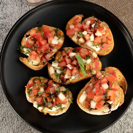 Simple Tomato Bruschetta Recipe