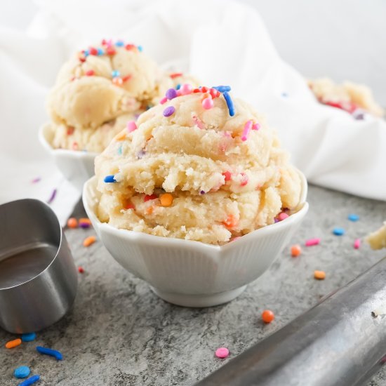 Edible Funfetti Sugar Cookie Dough