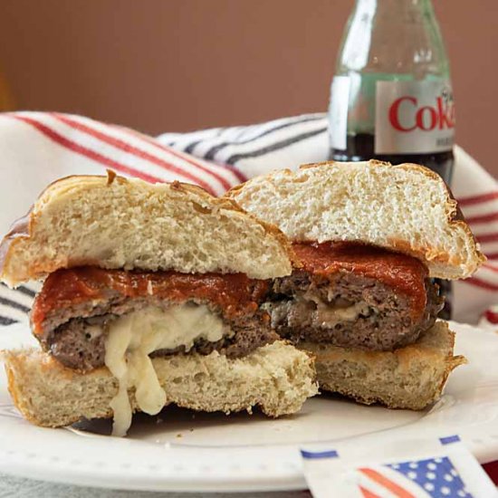 Stuffed Pizza Burger