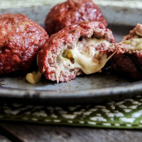 Cheese Stuffed Meatballs