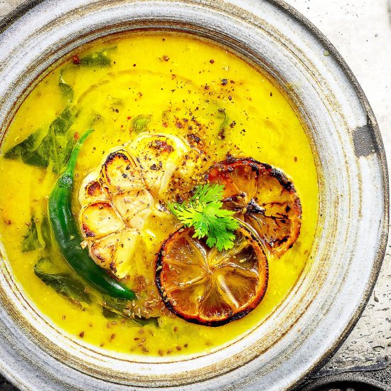 Red Lentil Soup with lemon