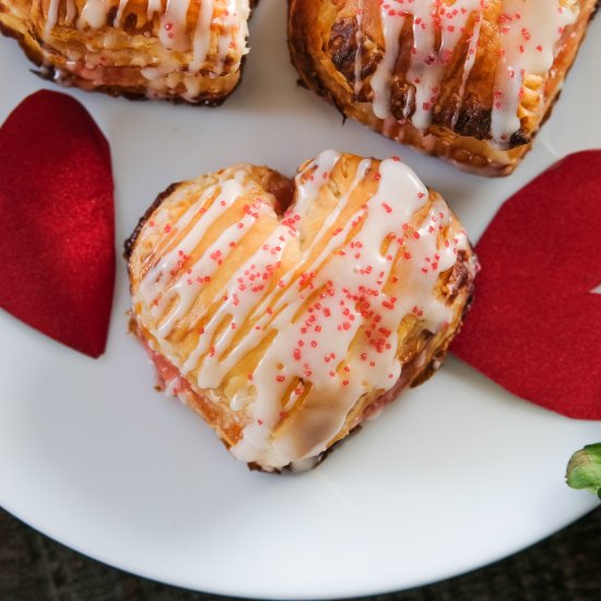 Strawberry Pop Tart Hearts