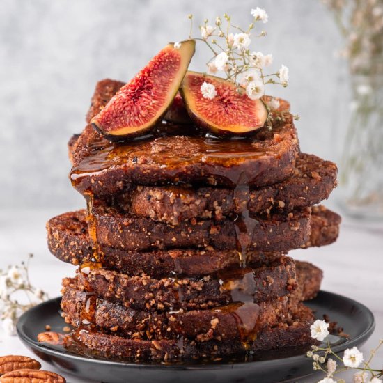 Pecan-Crusted Vegan French Toast