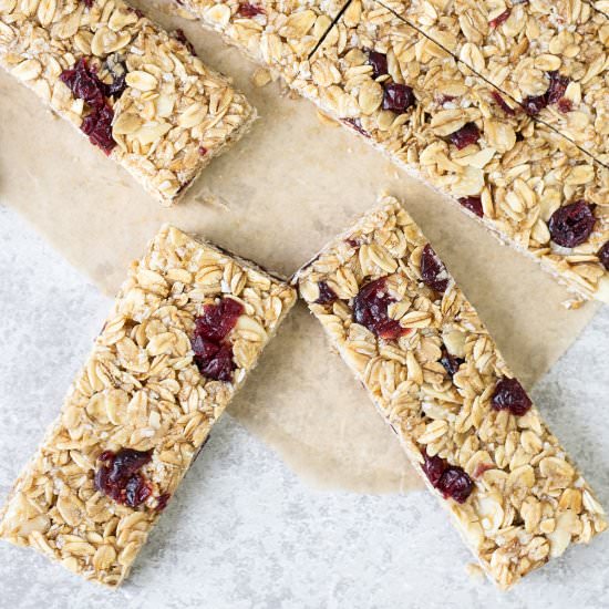 Oat and Honey Granola Bars