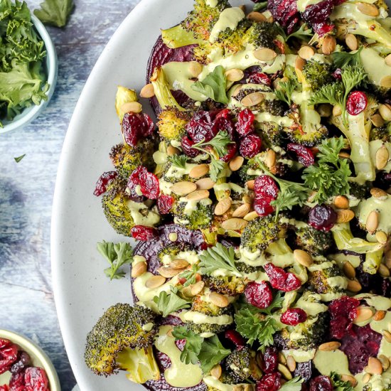 Roasted Beet and Broccoli Salad