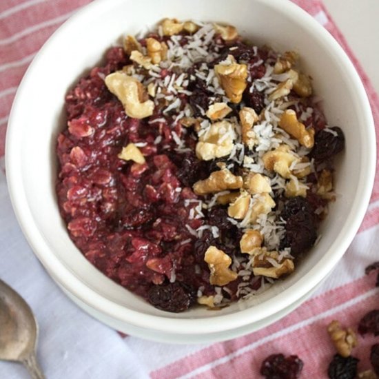 Microwave Cherry Oatmeal