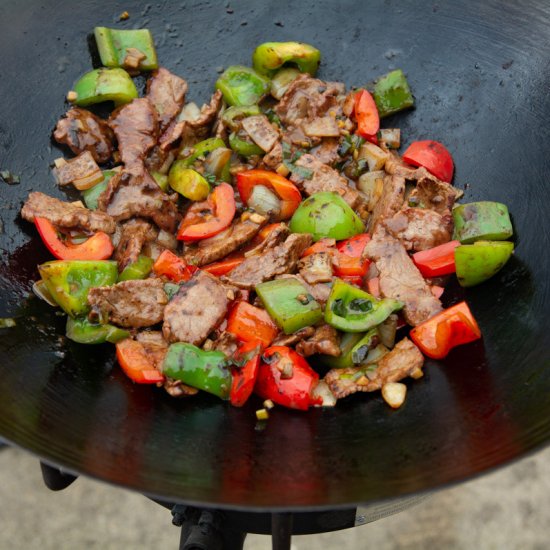 Stir-fried Pepper Steak