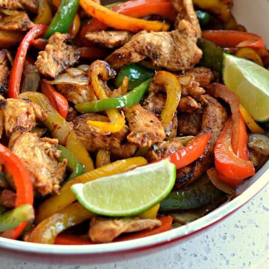 Easy Chicken Fajitas