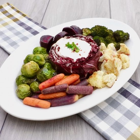 Roasted Vegetable Crudité Platter