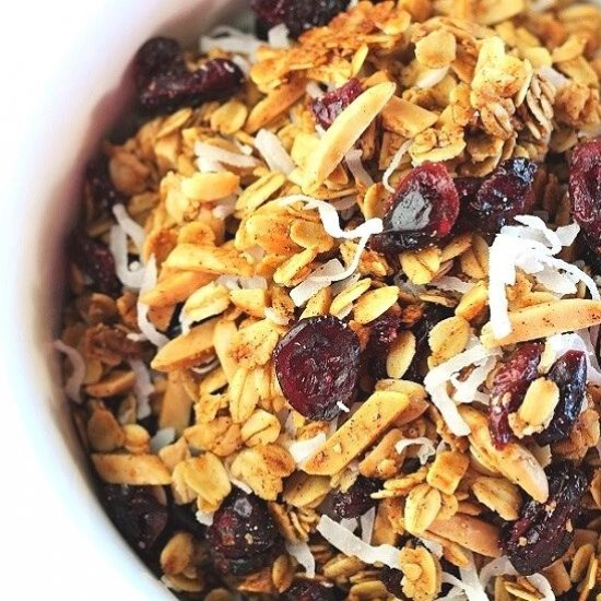 cranberry coconut granola