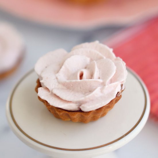 Raspberry Rose Tarts