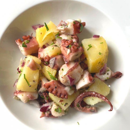 Italian Octopus and Potato salad