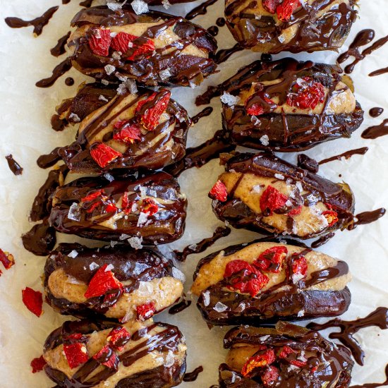 Almond Butter Stuffed Dates