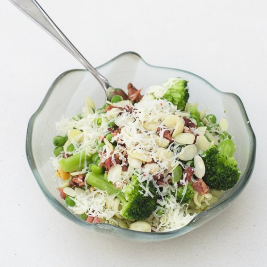 Pasta with Broccoli & Peas