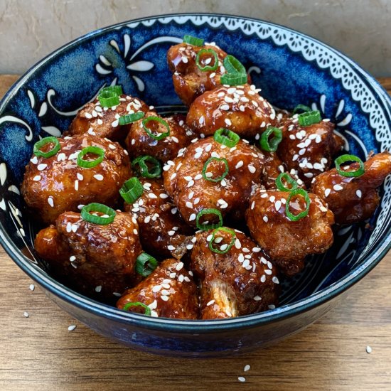 Sesame Cauliflower Wings