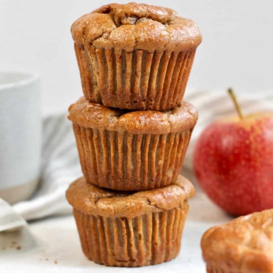 Flourless Apple Cinnamon Muffins