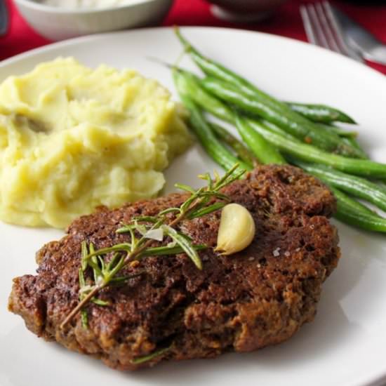 Vegan Prime Rib w/ Mushroom Au Jus