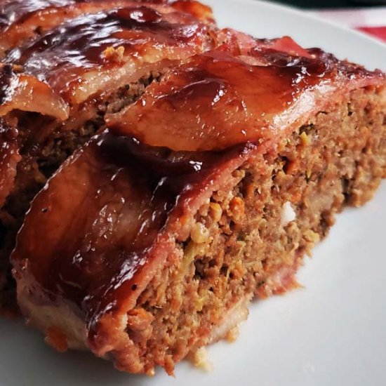 Smoked Meatloaf Wrapped in Bacon