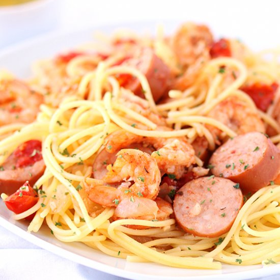 Shrimp and Sausage Pasta