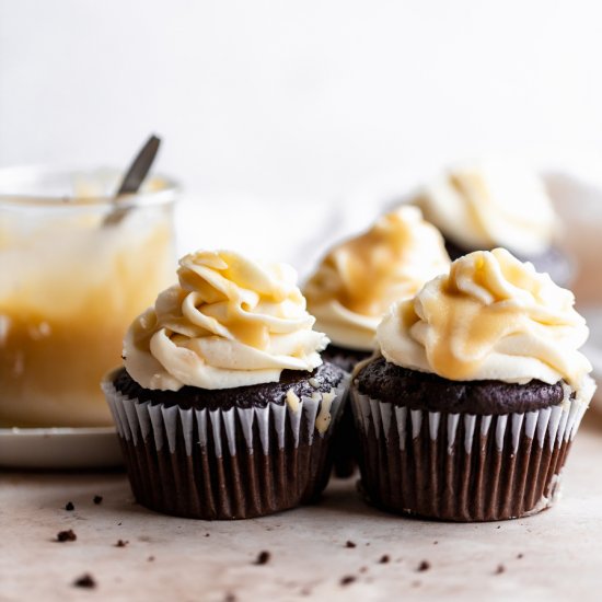 Chocolate Salted Caramel Cupcakes