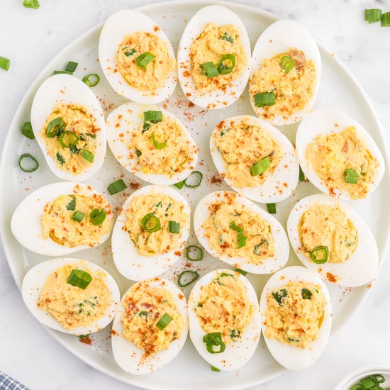 Salsa Deviled Eggs