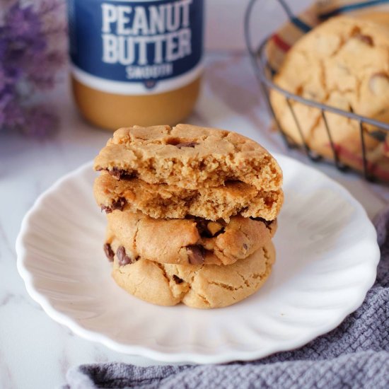 Peanut Butter Choc Chip Cookies