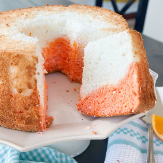 Creamsicle Angel Food Cake