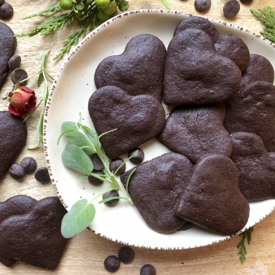 dark chocolate wafer cookies