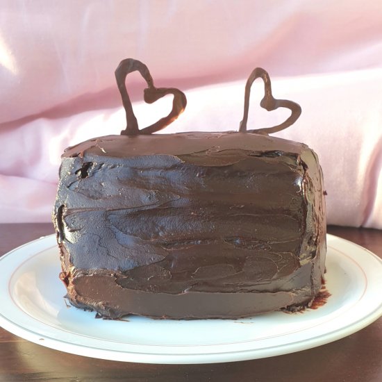 Chocolate cake for two