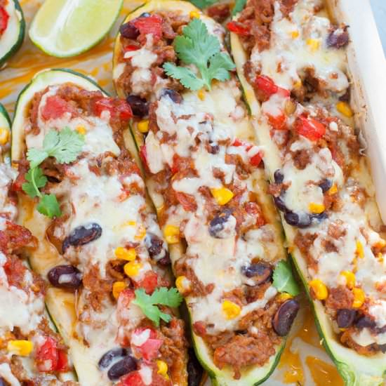 Mexican zucchini boats