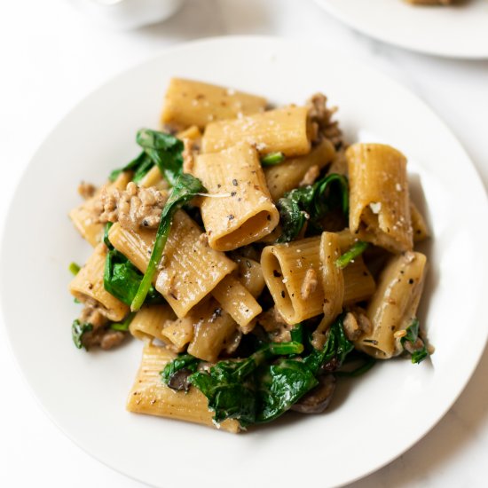 One Pan Creamy Italian Sausage Pasta