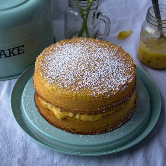 Passion Fruit Victoria Sponge