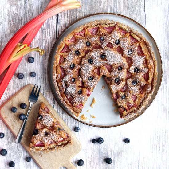 Rhubarb Frangipane Tart