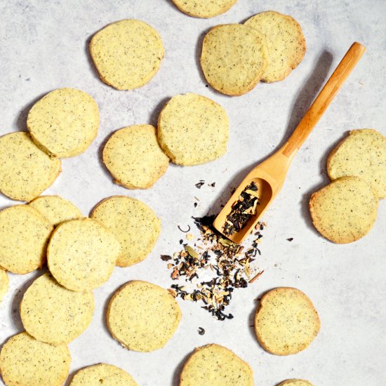 Masala Chai Shortbread Cookies