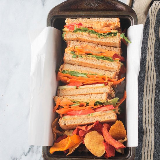 Veggie Hummus Sandwich