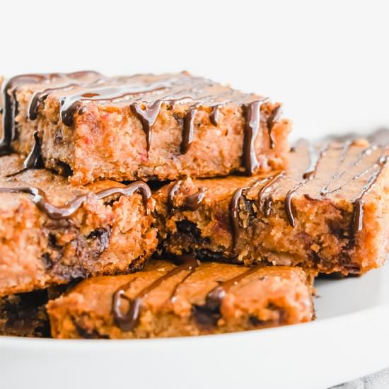 Almond Butter Chocolate Chip Bars