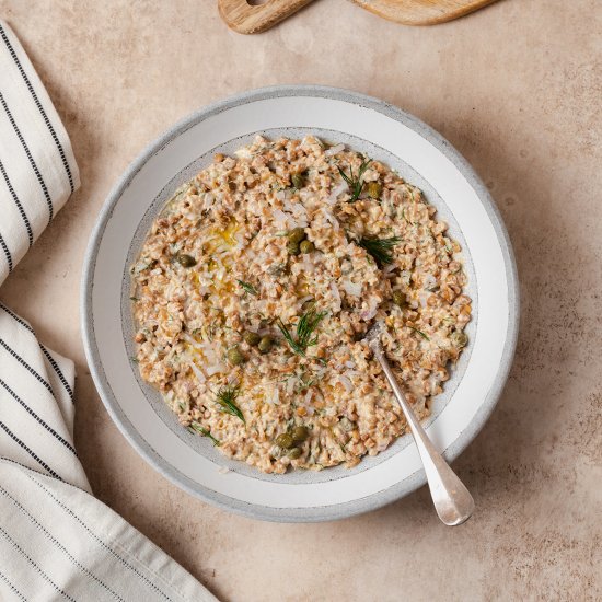 Goat Cheese Lentil Dip with Dill