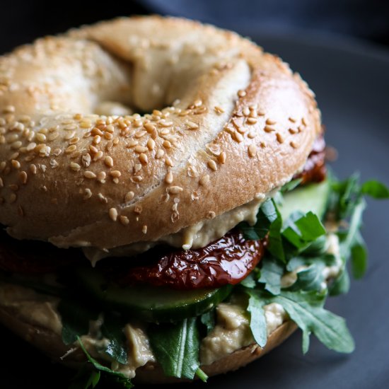 The Ultimate Vegan Bagel Sandwich