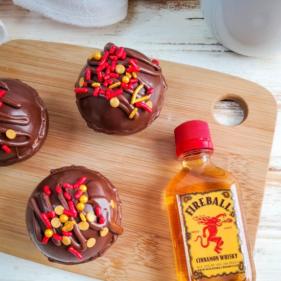 Fireball Hot Chocolate Bombs