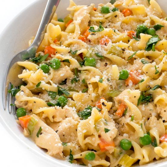 Chicken Pot Pie Pasta