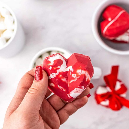 Valentine’s Day Hot Cocoa Bombs